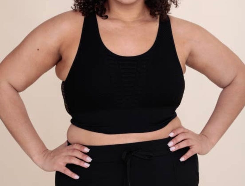 Curvy Cut Laser Sports Bra