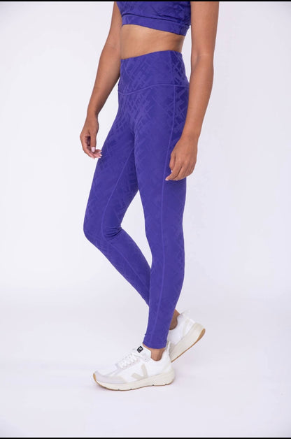 Crosshatch High-Waist Leggings